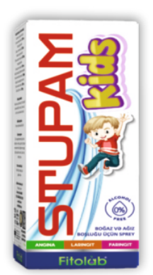 STUPAM KİDS  (Yuxarı tənəffüs yolları və ağız boşluğunun gigiyenası üçün yerli vasitə) 30 ml sprey